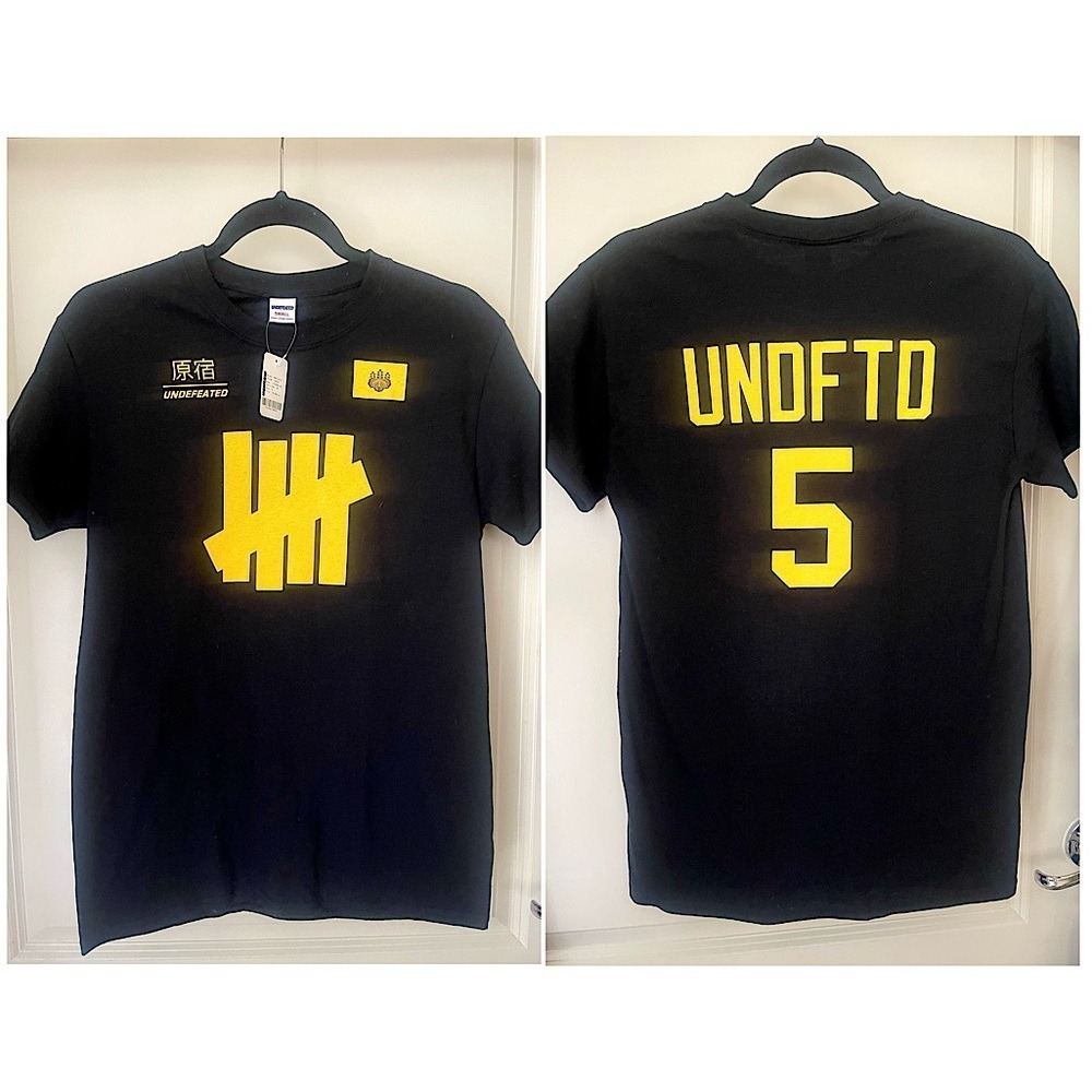 Undefeated Japan Exclusive Harajuku T-Shirt Blackβ Yellow Mens Small 180079
